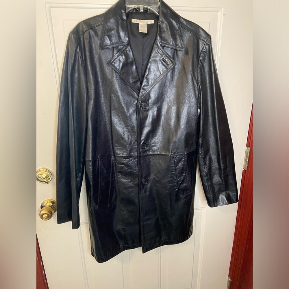 Vintage Perry Ellis Leather Jacket Sz S